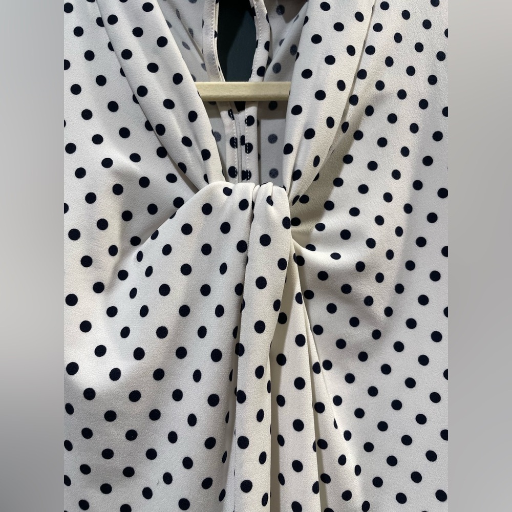 Tommy Hilfiger White Polka Dot Blouse